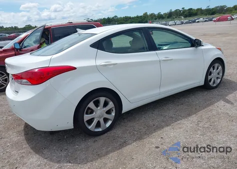 2013 Hyundai Elantra Limited из США, поврежденный, VIN 5NPDH4AEXDH409448
